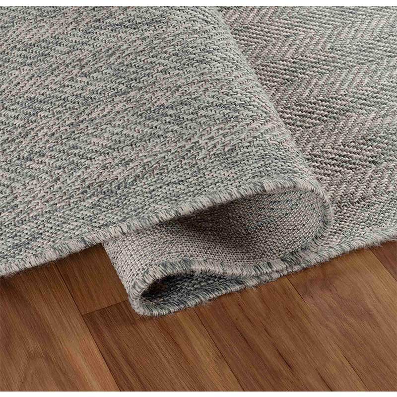 Wadan Herringbone - Indoor / Outdoor Rugs Silver Zoom