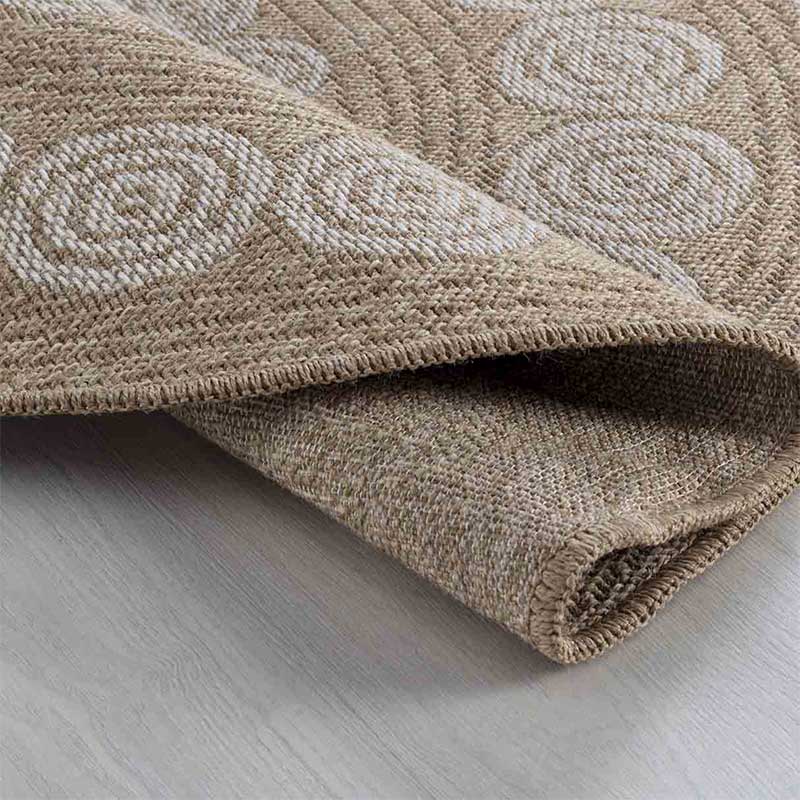 Wadan Harper Circle Rugs- 120cm Indoor / Outdoor Cream Zoom