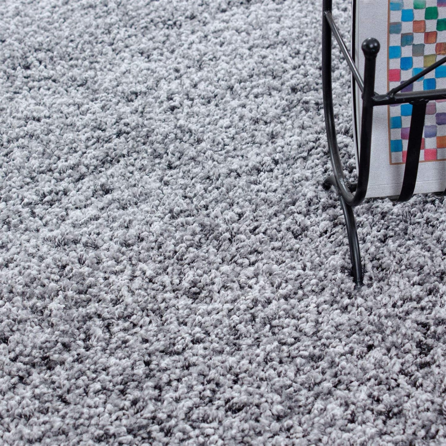 Wadan High Pile Propylene Silver and Grey Rugs Available in 5 Sizes & Different Colors
