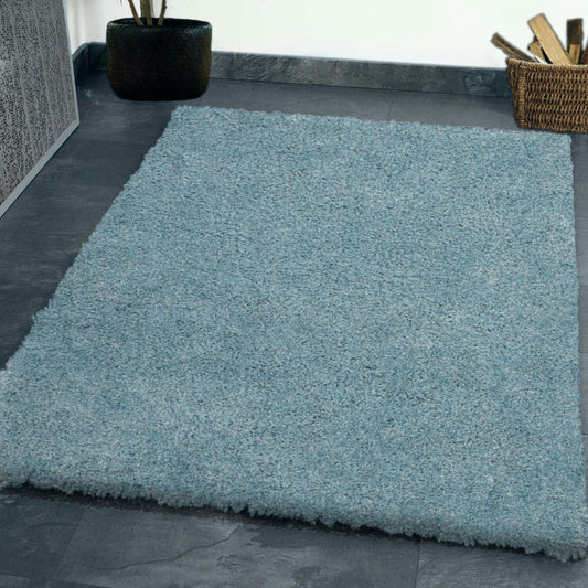 Wadan Sky Blue Rugs Extra Large Duck Egg Rugs