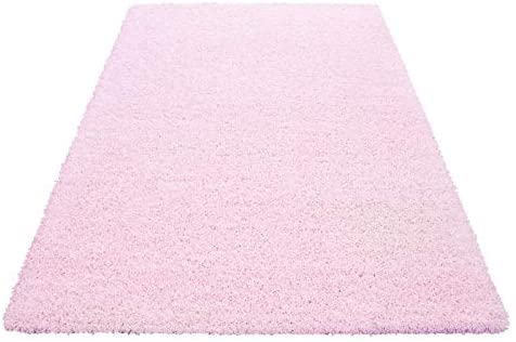 Wadan Pink Fluffy Rugs Machine Washable Rugs UK