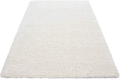 Wadan Shaggy Rug Pure White Rugs Large Living Room Rugs