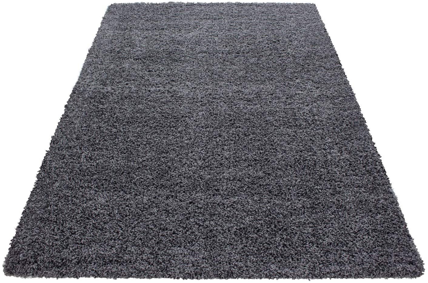 Wadan Fluffy Dark Grey Rug Living Room Are Non-Slip Washable Rugs