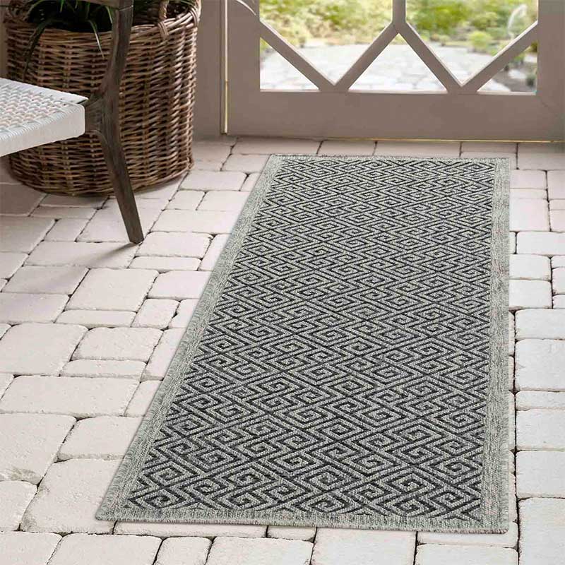 Wadan Harper Greek Key - Indoor / Outdoor Rugs Runner 