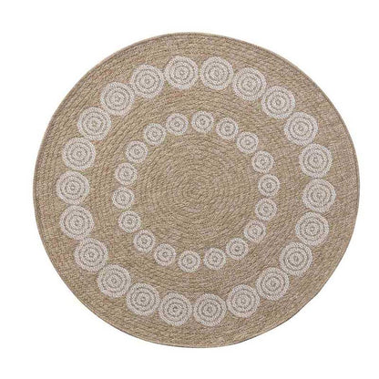 Wadan Harper Circle Rugs- 120cm Indoor / Outdoor Cream Portrait 