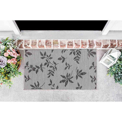 Wadan Sky Flower Grey - Indoor / Outdoor Rugs Door 