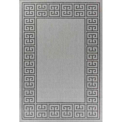 Wadan Sky Border Jute Grey - Indoor / Outdoor Rugs