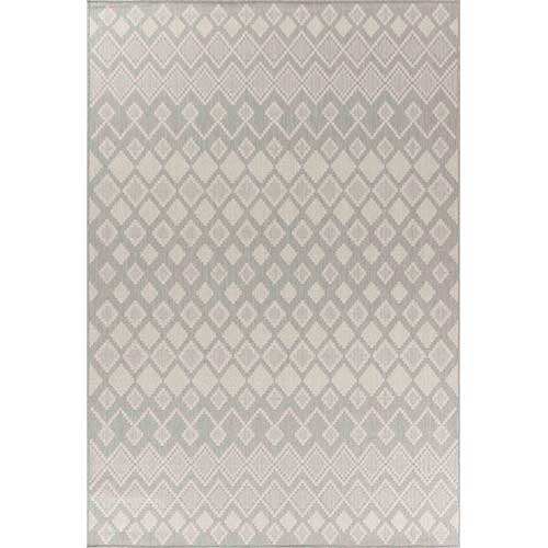 Wadan Sky Check Grey - Indoor / Outdoor Runner Rugs Portrait Silver 