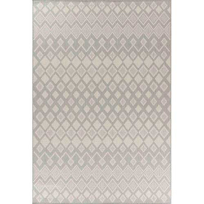 Wadan Sky Check Grey - Indoor / Outdoor Runner Rugs Portrait Silver 