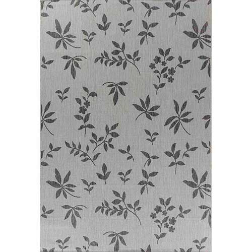 Wadan Sky Flower Grey - Indoor / Outdoor Rugs Portrait