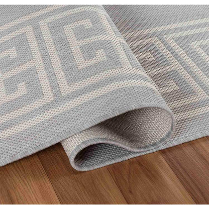 Wadan Sky Border Jute Grey - Indoor / Outdoor Rugs