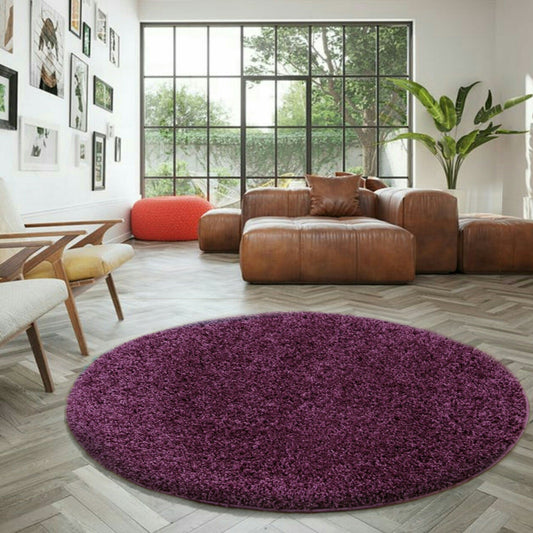 Wadan Purple Round Rugs Modern Living Room Rugs