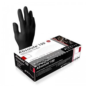 Wadan AURELIA ABSOLUTE BLACK POWDER-FREE NITRILE MEDICAL GLOVES 9899