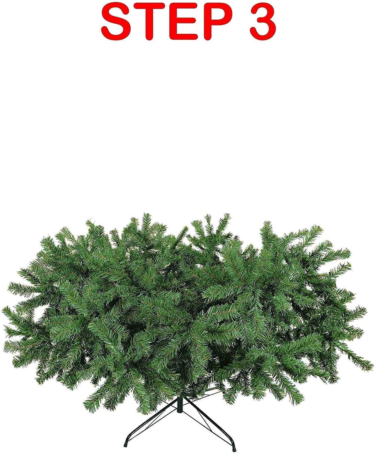 Wadan Green Artificial Christmas Tree, Xmas Tree Easy Assembly Foldable, Reusable, Strong Stand, Indoor Outdoor Decoration For Christmas