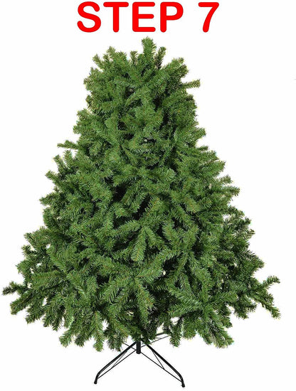 Wadan Green Artificial Christmas Tree, Xmas Tree Easy Assembly Foldable, Reusable, Strong Stand, Indoor Outdoor Decoration For Christmas