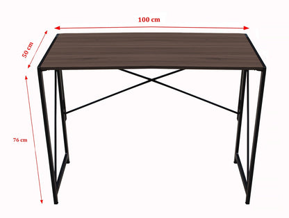 Wadan Corner Table For Computer, No Assembly Required Foldable & Portable