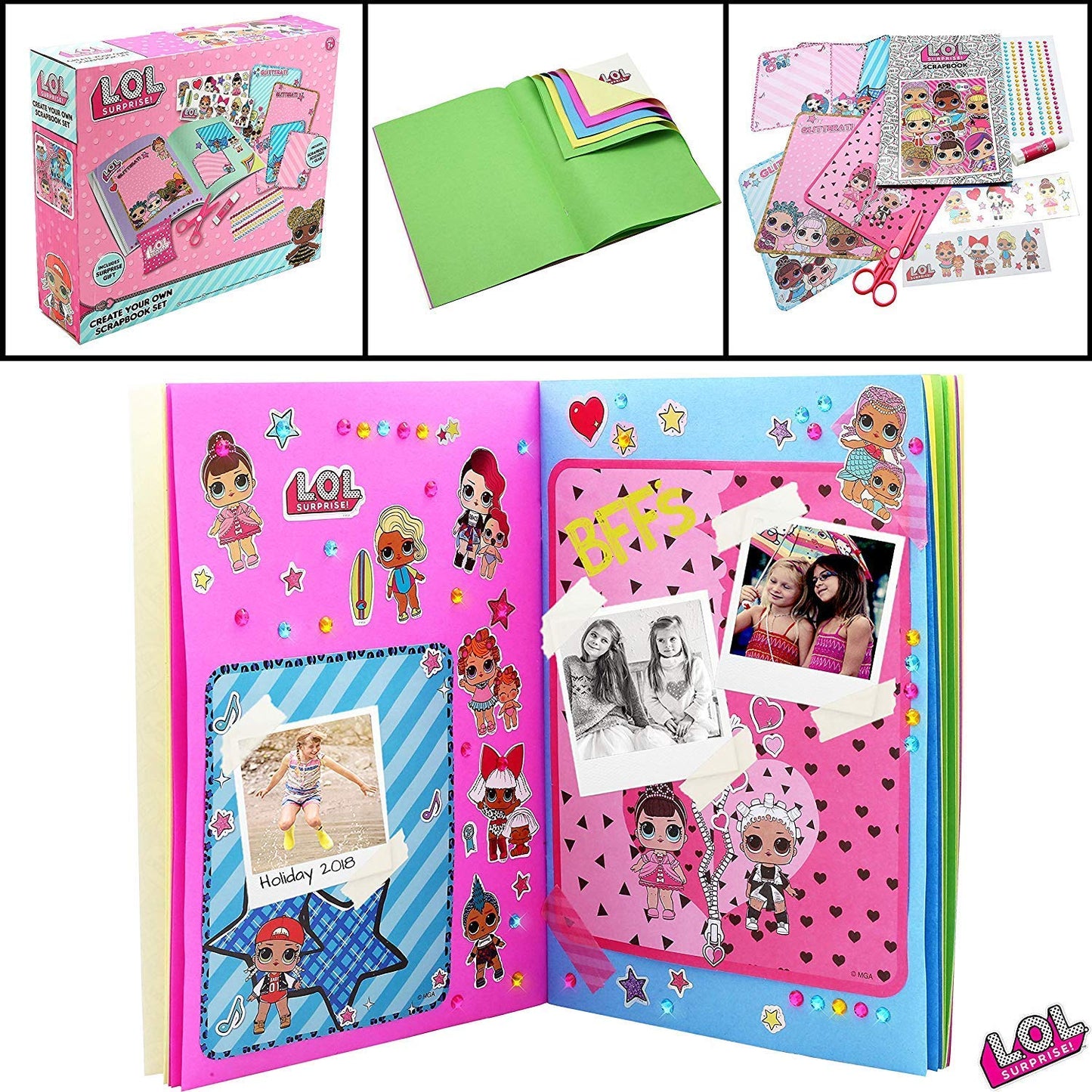 Wadan Kids Art Kit Craft Accessories for Kids Dolls Scrap book for Girls