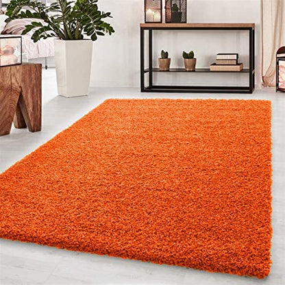 Wadan Orange Rugs Washable Large Rugs For Bedrooms