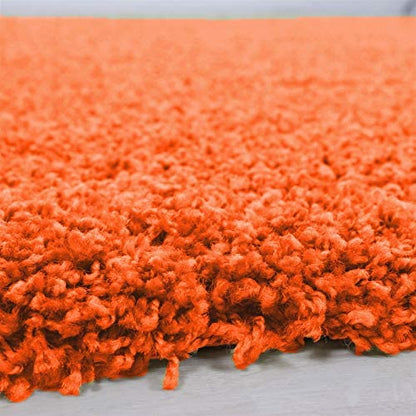 Wadan Orange Rugs Washable Large Rugs For Bedrooms