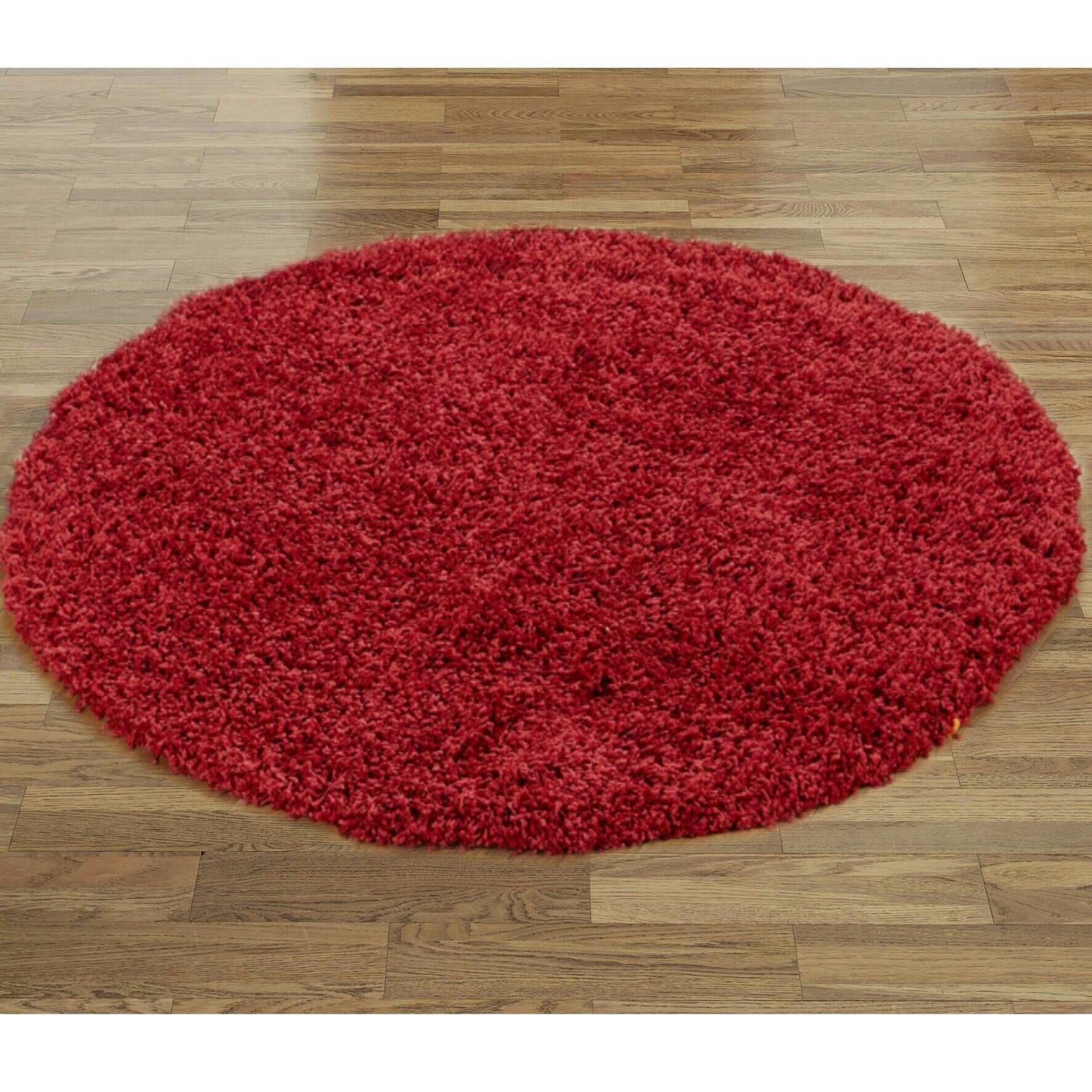 Wadan 120cm Red Round Rugs Living Room Rugs