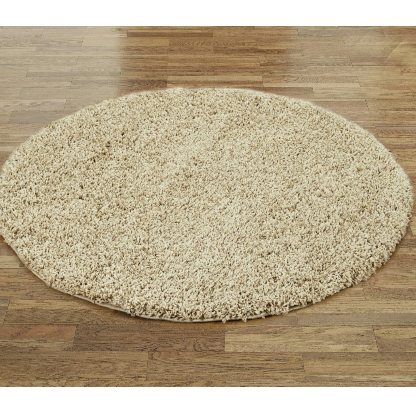 Wadan Light Beige Circle Rugs Extra Cheap Rugs UK