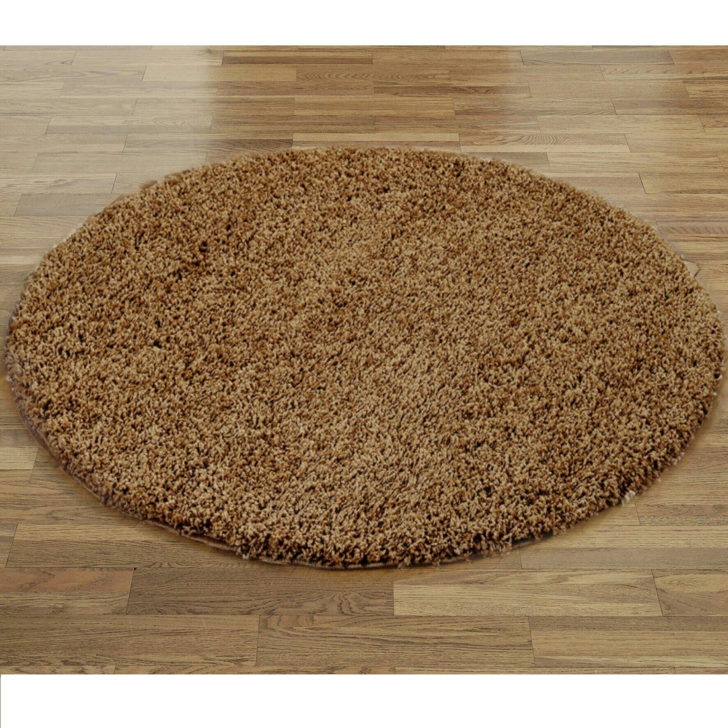 Wadan Dark Beige Round Rugs Machine Washable Rugs