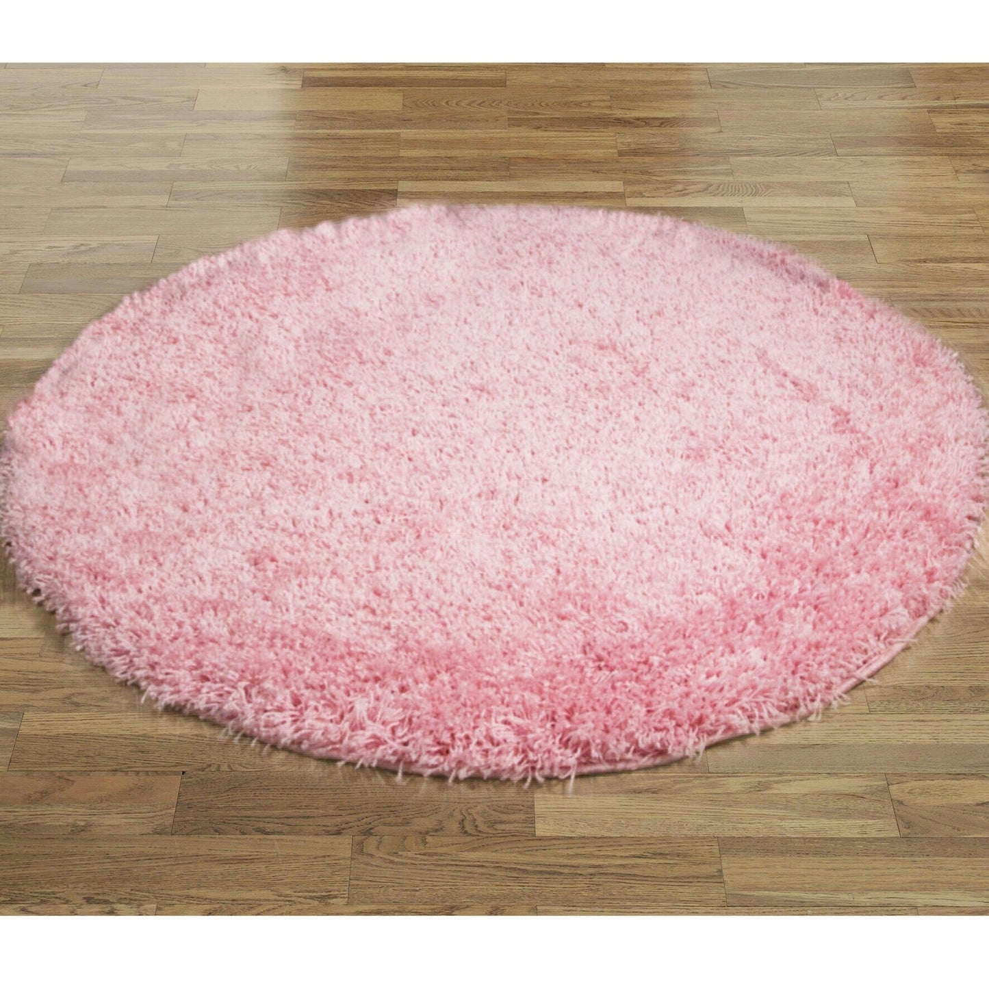 Wadan Round Pink Fluffy Rugs Modern Cheap Rugs