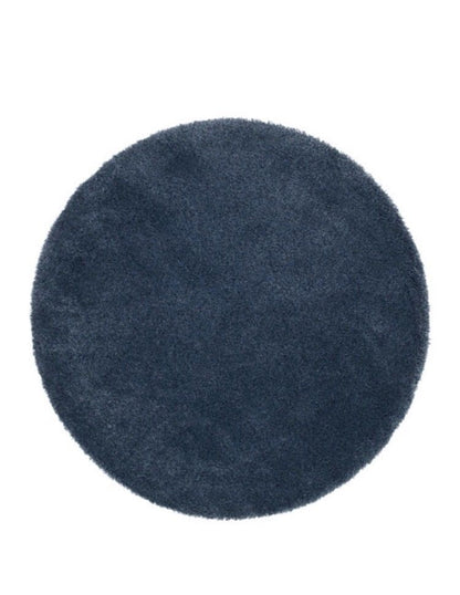 Wadan Round Rugs In Dark Blue Rugs For Living Room