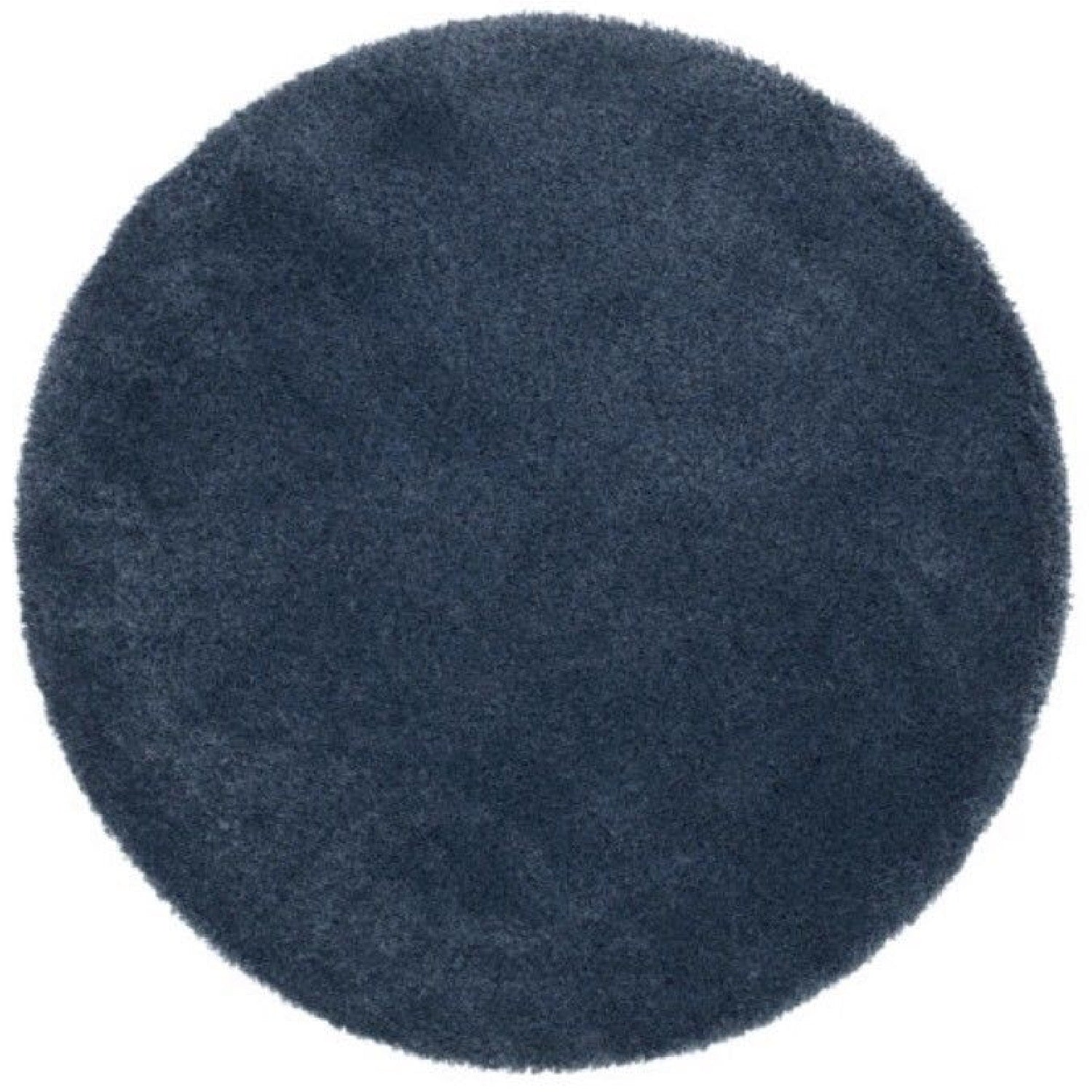 Wadan Round Rugs In Dark Blue Rugs For Living Room