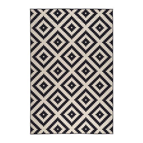 Wadan ® LAPPLJUNG RUTA - Large Rugs, Black And White Rugs