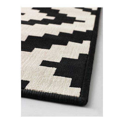 Wadan ® LAPPLJUNG RUTA - Large Rugs, Black And White Rugs