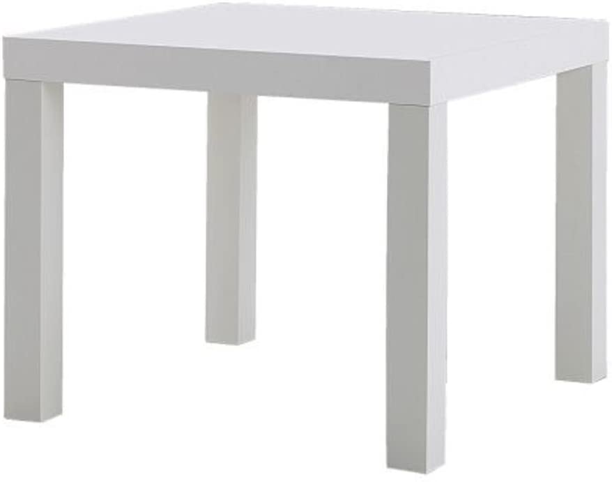 Wadan High Quality Side Table, Wood, White, 55 x 55 x 45 cm