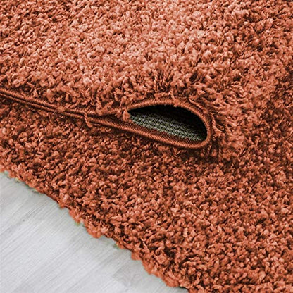 Wadan Large Terracotta Shaggy Rugs Big Rug For Living Room